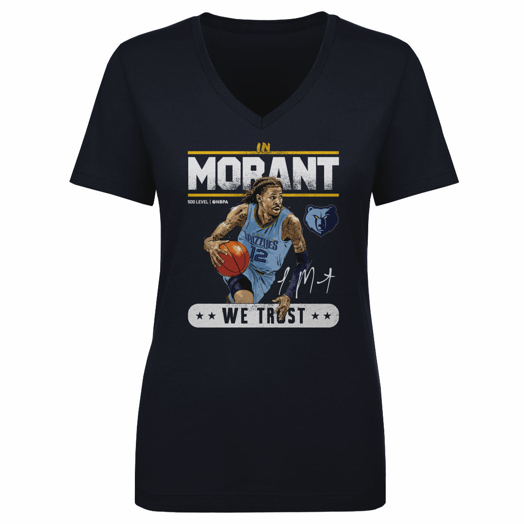 Ja Morant Women's V-Neck T-Shirt | 500 LEVEL