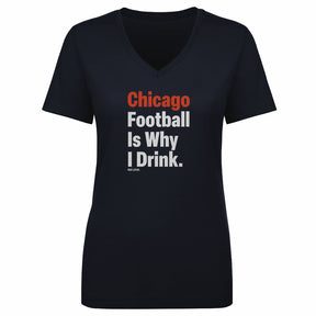 Chicago Football Women's V-Neck T-Shirt | 500 LEVEL
