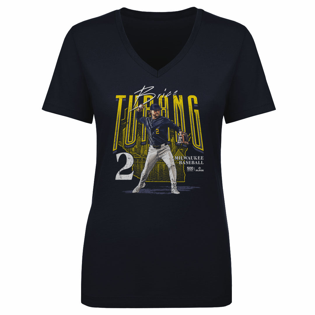 Brice Turang Women's V-Neck T-Shirt | 500 LEVEL