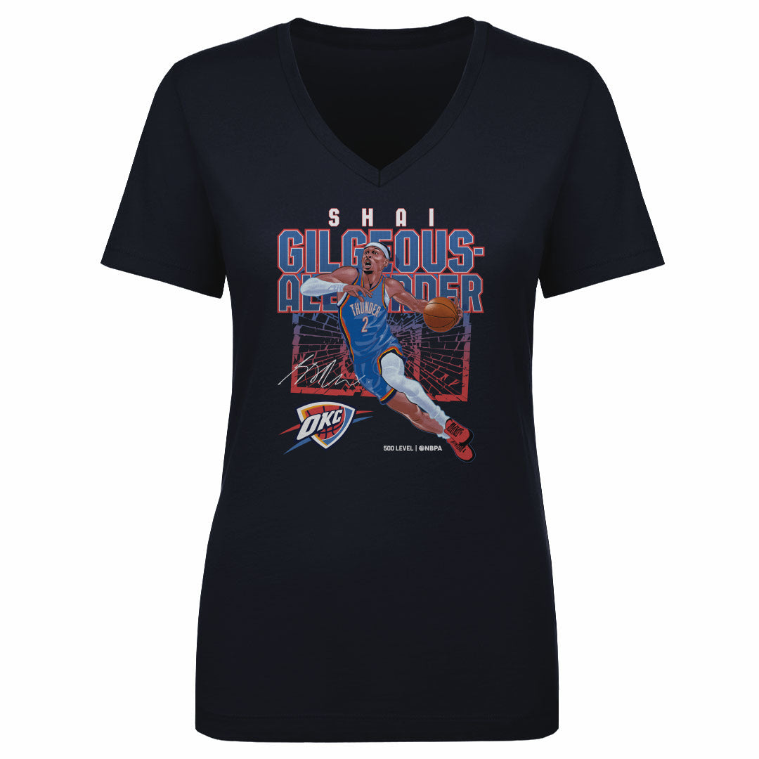 Shai Gilgeous-Alexander Women's V-Neck T-Shirt | 500 LEVEL