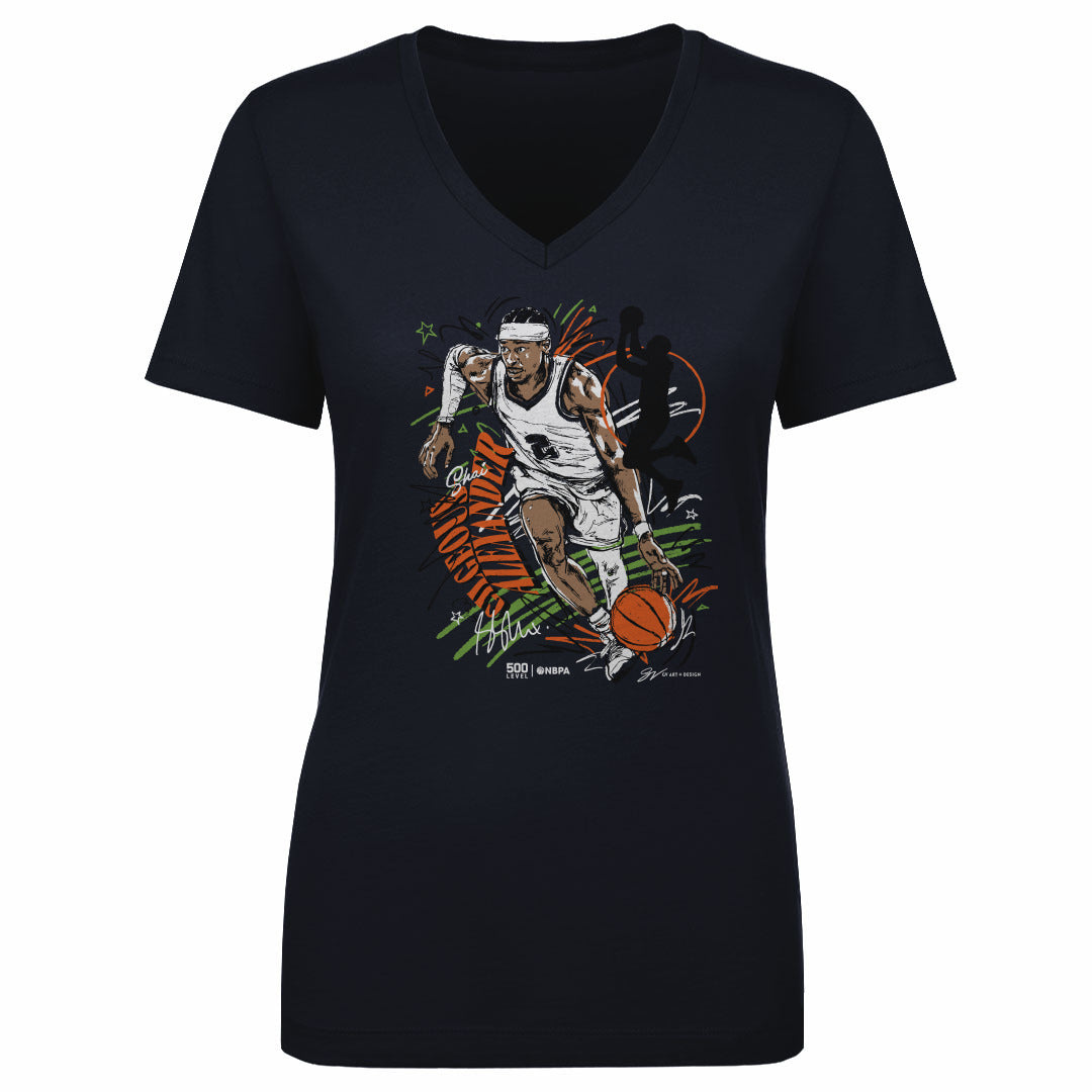 Shai Gilgeous-Alexander Women's V-Neck T-Shirt | 500 LEVEL