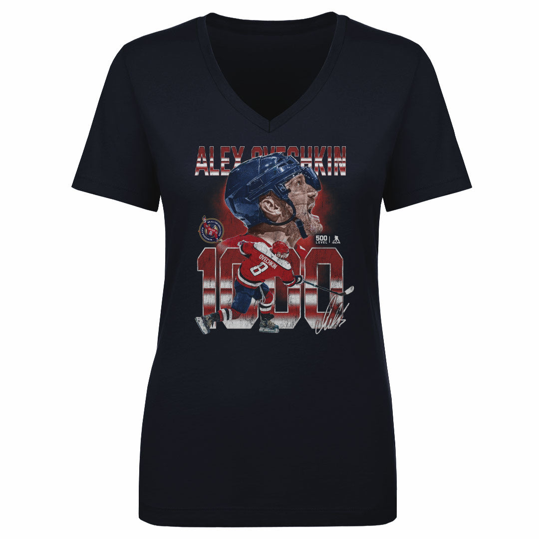 Alex Ovechkin Women's V-Neck T-Shirt | 500 LEVEL