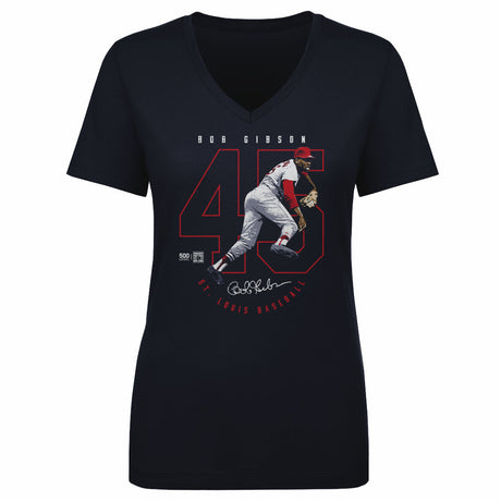 Bob Gibson Women's V-Neck T-Shirt | 500 LEVEL