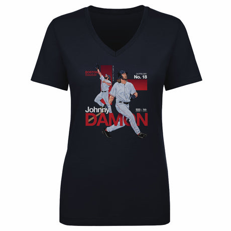 Johnny Damon Women's V-Neck T-Shirt | 500 LEVEL