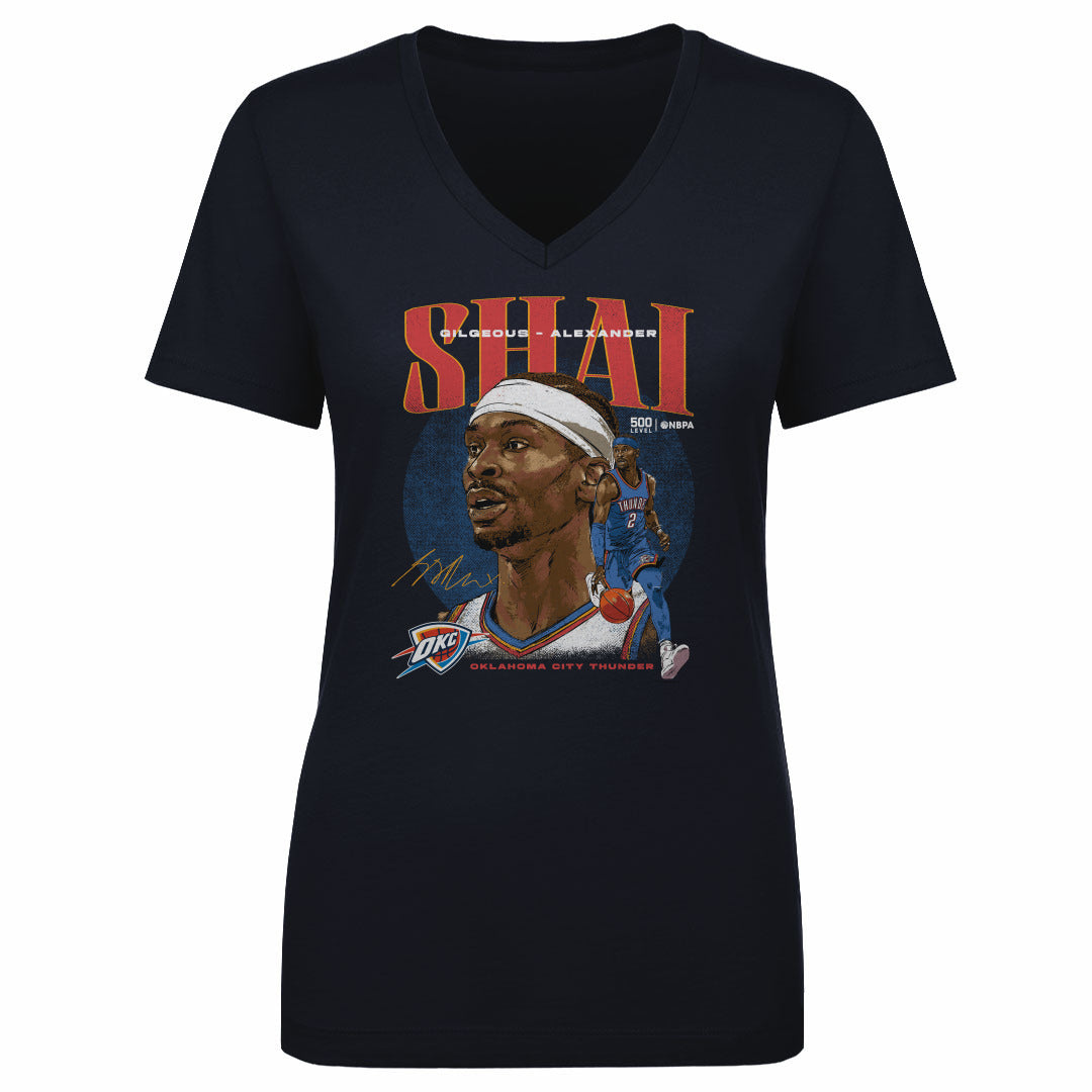 Shai Gilgeous-Alexander Women's V-Neck T-Shirt | 500 LEVEL