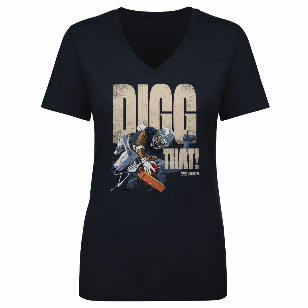 Stefon Diggs Women's V-Neck T-Shirt | 500 LEVEL