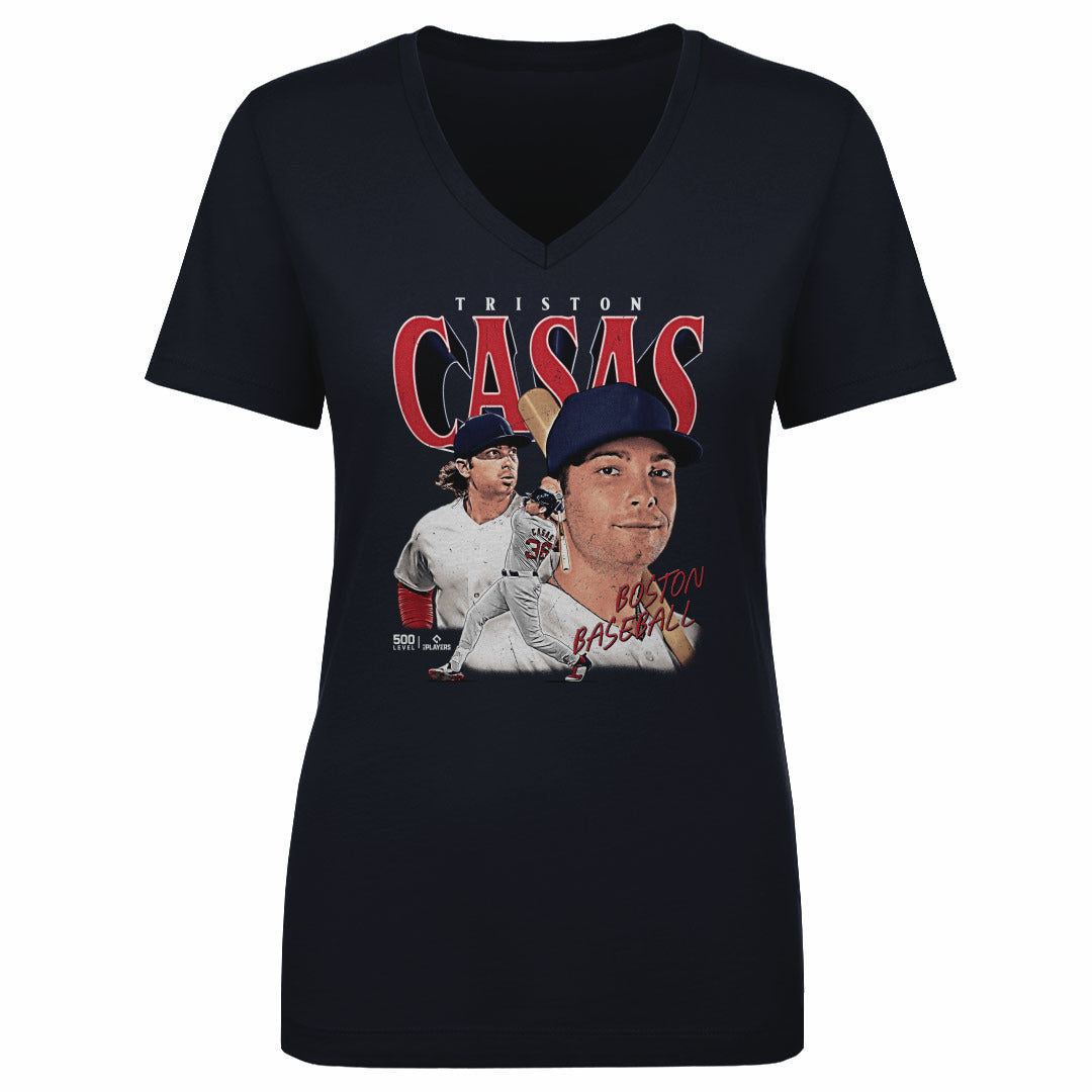 Triston Casas Women's V-Neck T-Shirt | 500 LEVEL