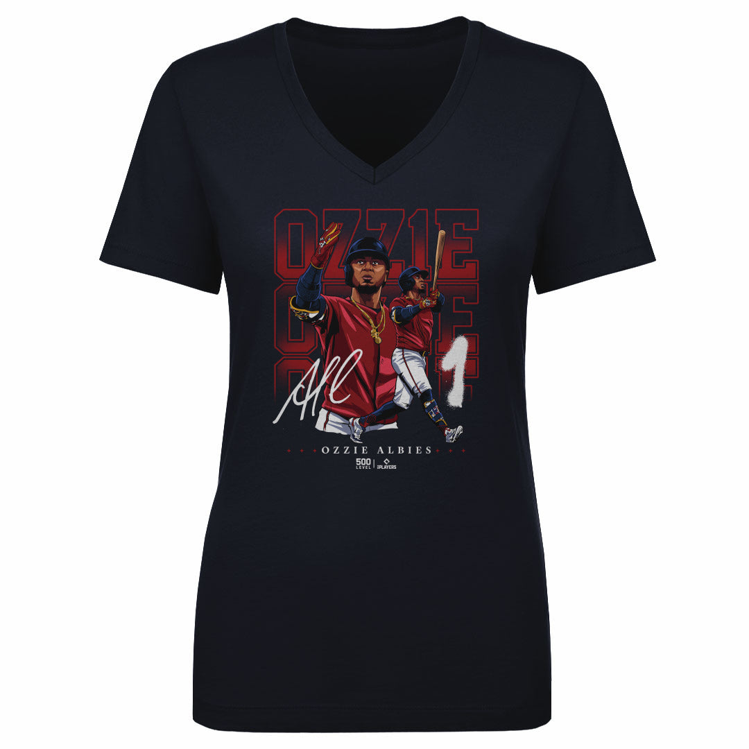 Ozzie Albies Women's V-Neck T-Shirt | 500 LEVEL