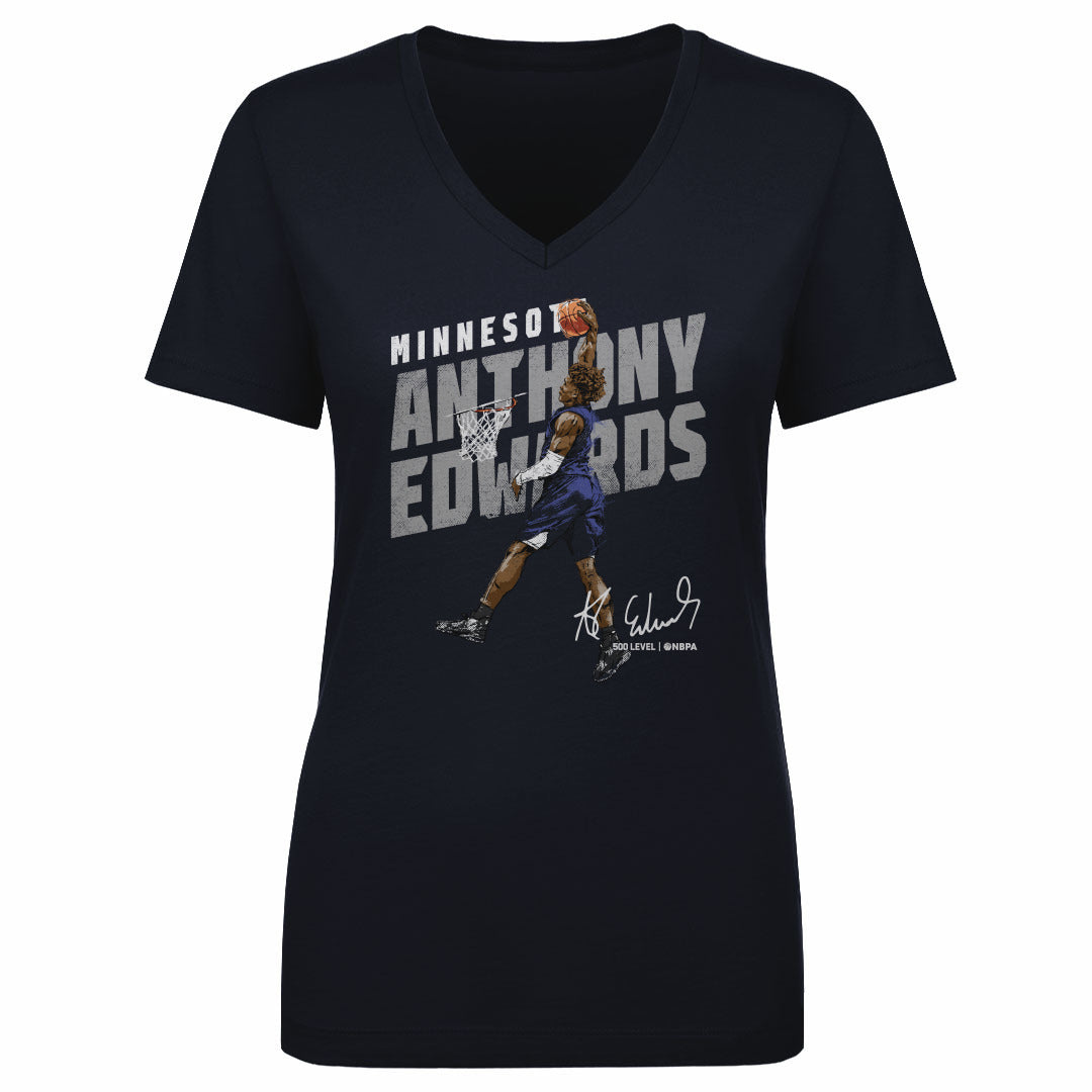 Anthony Edwards Women's V-Neck T-Shirt | 500 LEVEL