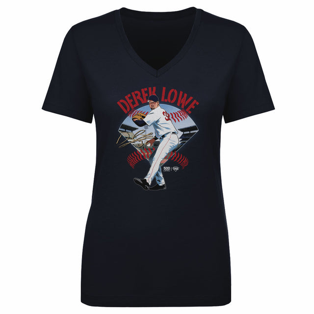 Derek Lowe Women's V-Neck T-Shirt | 500 LEVEL
