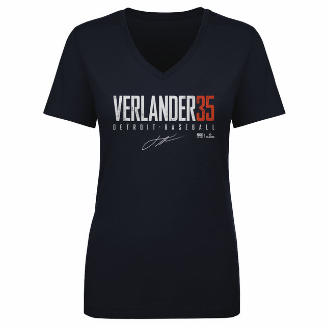 Justin Verlander Women's V-Neck T-Shirt | 500 LEVEL
