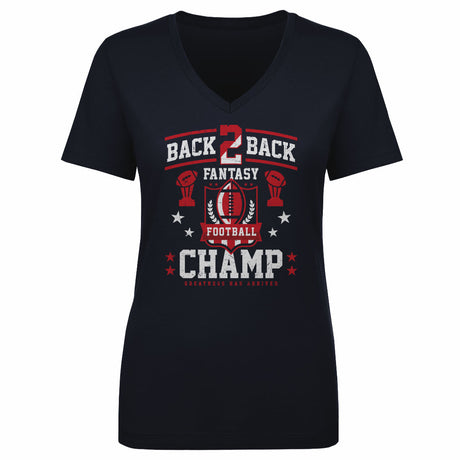Fantasy Football Women's V-Neck T-Shirt | 500 LEVEL
