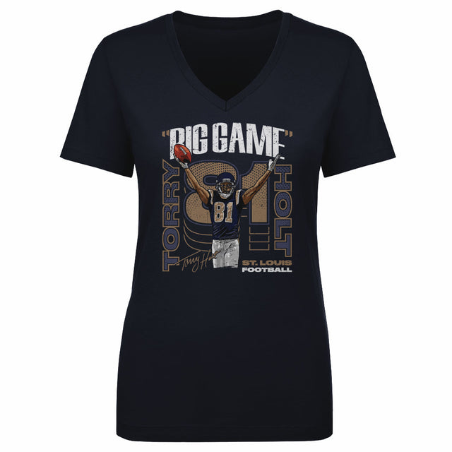 Torry Holt Women's V-Neck T-Shirt | 500 LEVEL