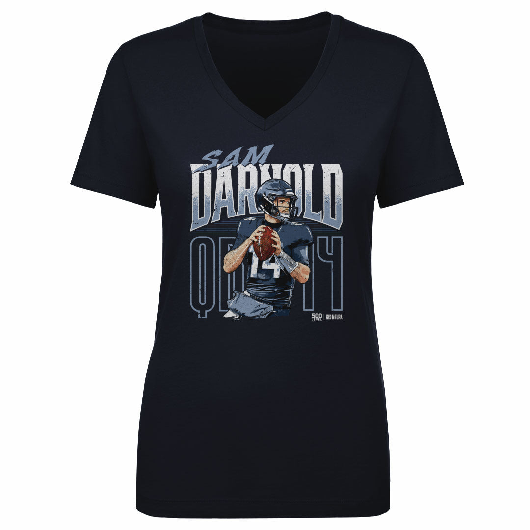 Sam Darnold Women's V-Neck T-Shirt | 500 LEVEL