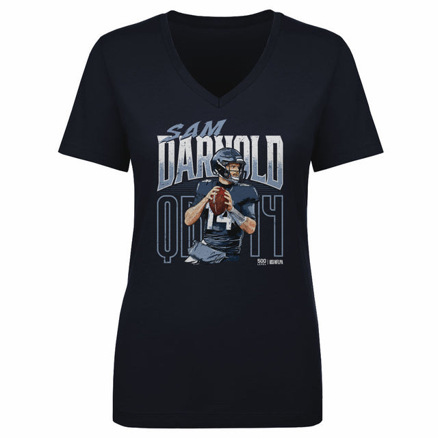 Sam Darnold Women's V-Neck T-Shirt | 500 LEVEL