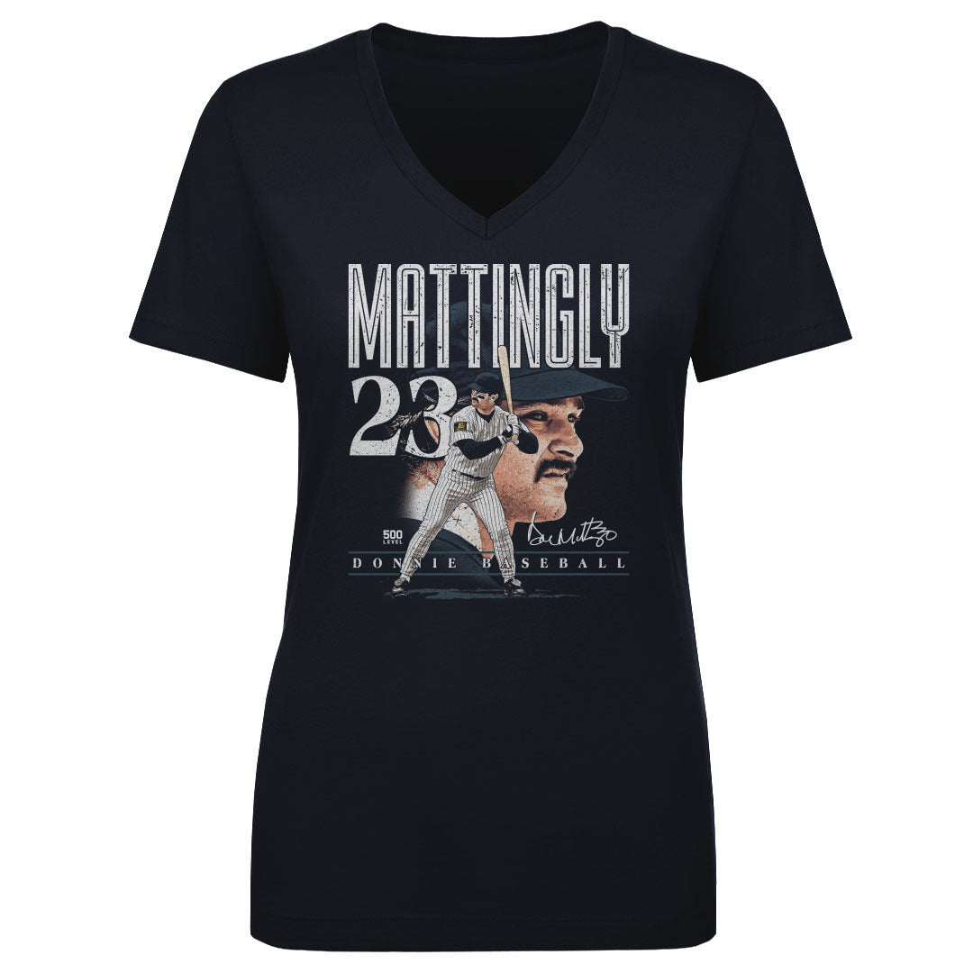 Don Mattingly Women's V-Neck T-Shirt | 500 LEVEL