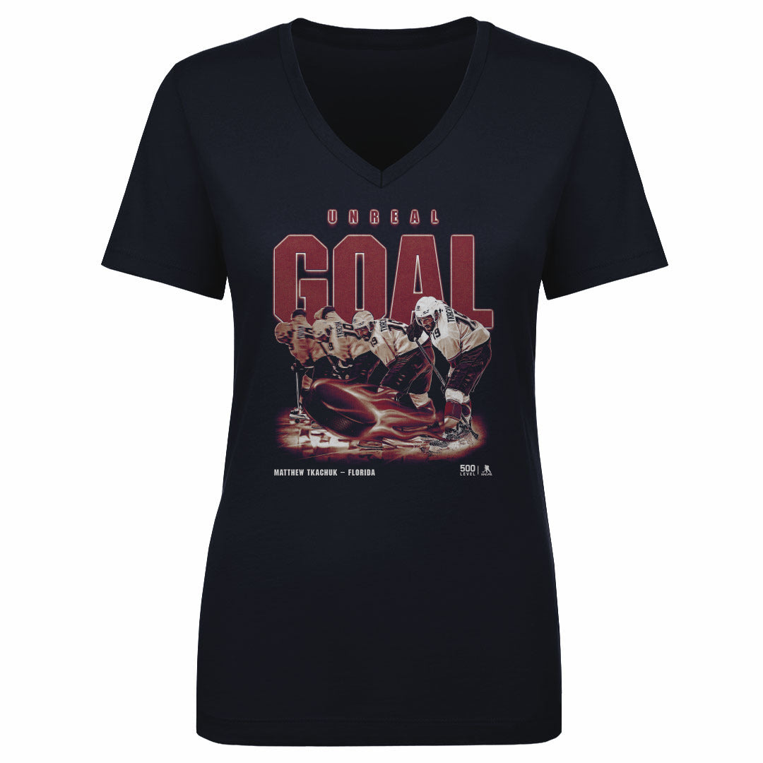 Matthew Tkachuk Women's V-Neck T-Shirt | 500 LEVEL