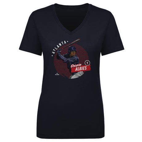 Ozzie Albies Women's V-Neck T-Shirt | 500 LEVEL