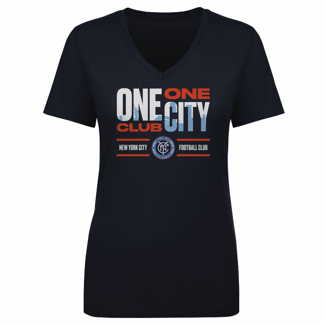 New York City FC Women's V-Neck T-Shirt | 500 LEVEL
