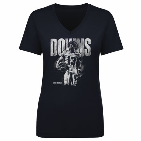 Caleb Downs Women's V-Neck T-Shirt | 500 LEVEL