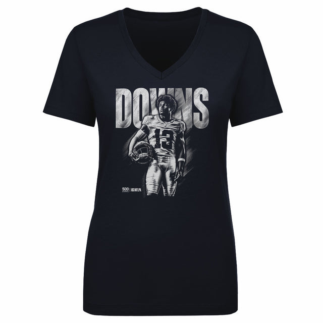 Caleb Downs Women's V-Neck T-Shirt | 500 LEVEL