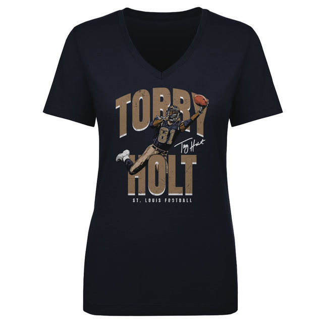 Torry Holt Women's V-Neck T-Shirt | 500 LEVEL