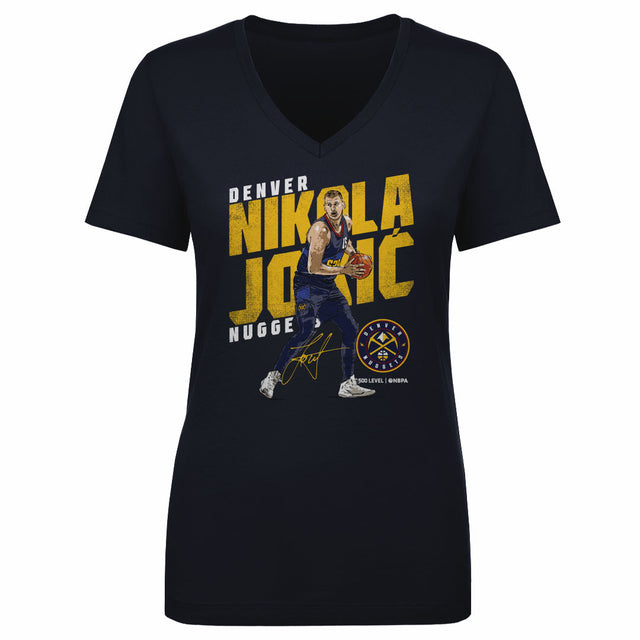 Nikola Jokic Women's V-Neck T-Shirt | 500 LEVEL