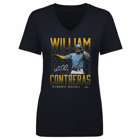 William Contreras Women's V-Neck T-Shirt | 500 LEVEL