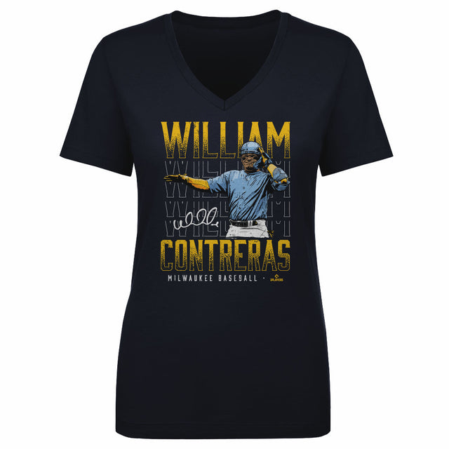 William Contreras Women's V-Neck T-Shirt | 500 LEVEL