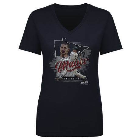 Joe Mauer Women's V-Neck T-Shirt | 500 LEVEL