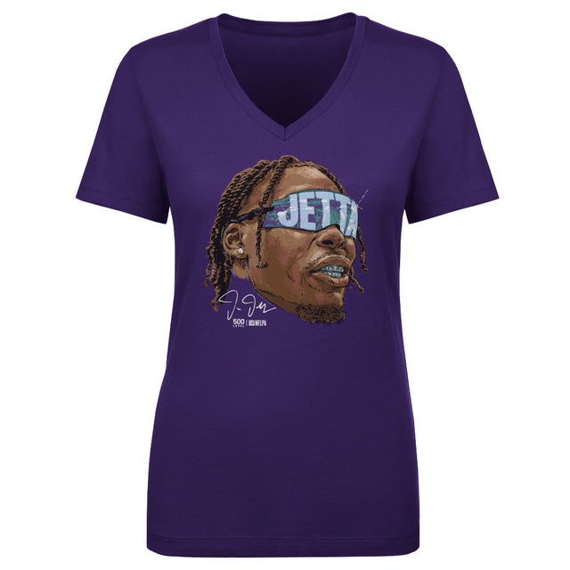 Justin Jefferson Women's V-Neck T-Shirt | 500 LEVEL