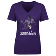 Lamar Jackson Women's V-Neck T-Shirt | 500 LEVEL