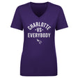 Charlotte Hornets Women's V-Neck T-Shirt | 500 LEVEL
