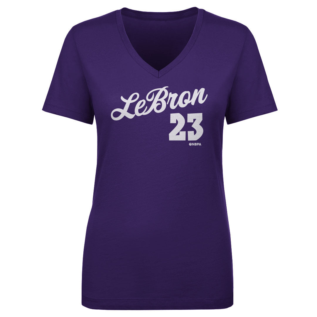 LeBron James Women's V-Neck T-Shirt | 500 LEVEL