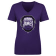 Bronny James Jr. Women's V-Neck T-Shirt | 500 LEVEL