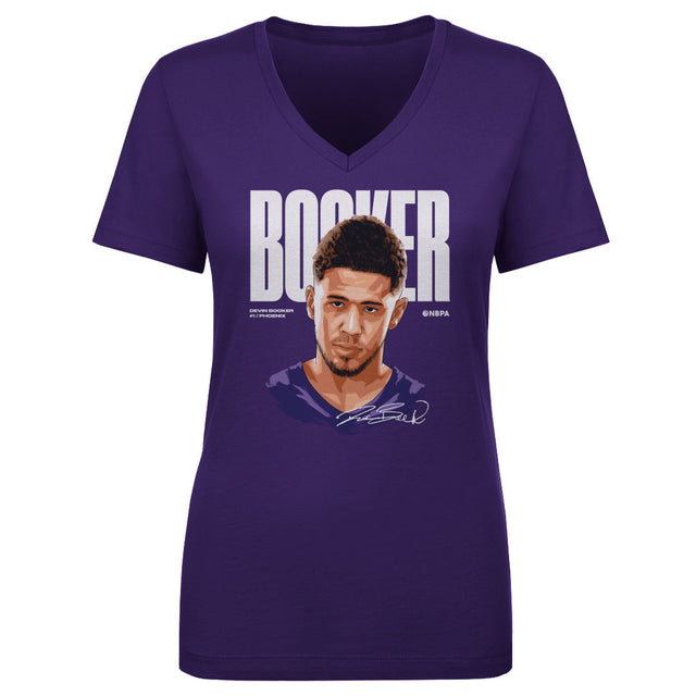 Devin Booker Women's V-Neck T-Shirt | 500 LEVEL