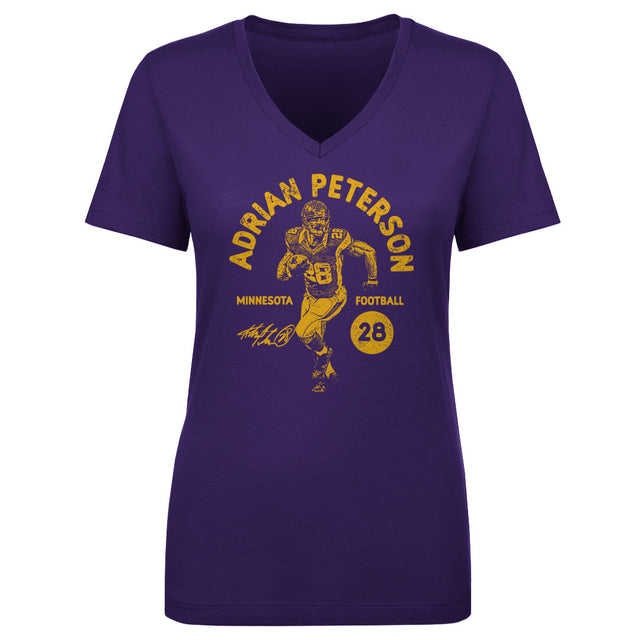 Adrian Peterson Women's V-Neck T-Shirt | 500 LEVEL