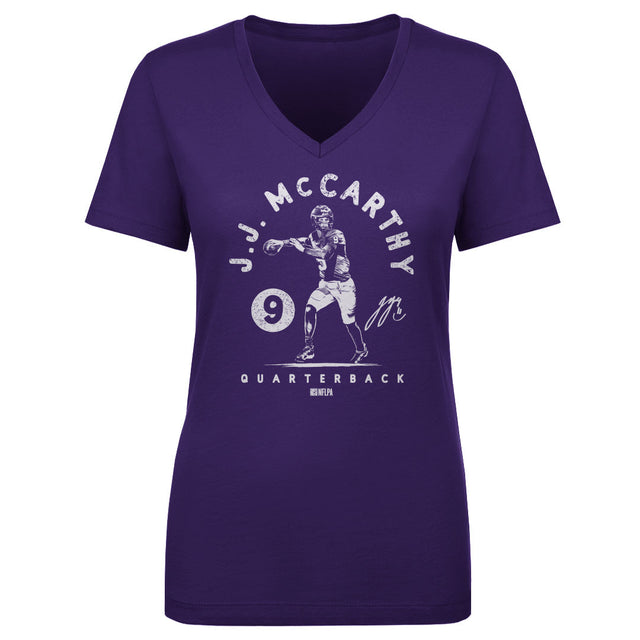 J.J. McCarthy Women's V-Neck T-Shirt | 500 LEVEL