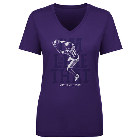 Justin Jefferson Women's V-Neck T-Shirt | 500 LEVEL