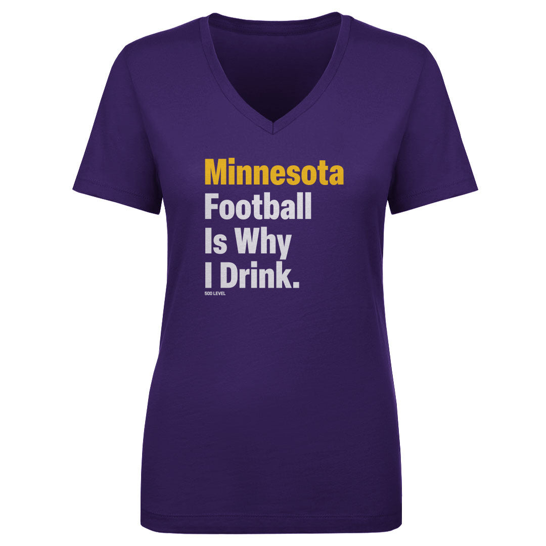 Minnesota Football Women's V-Neck T-Shirt | 500 LEVEL