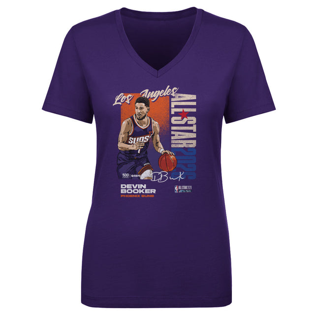 Devin Booker Women's V-Neck T-Shirt | 500 LEVEL