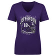 Justin Jefferson Women's V-Neck T-Shirt | 500 LEVEL