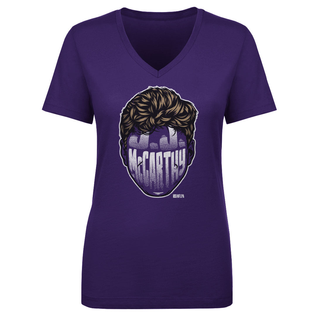 J.J. McCarthy Women's V-Neck T-Shirt | 500 LEVEL