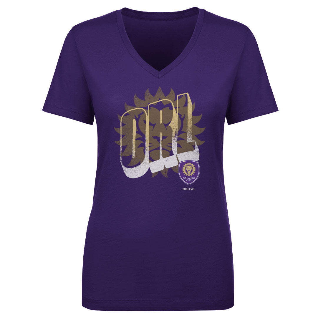 Orlando City Women's V-Neck T-Shirt | 500 LEVEL
