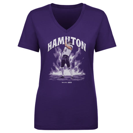 Kyle Hamilton Women's V-Neck T-Shirt | 500 LEVEL