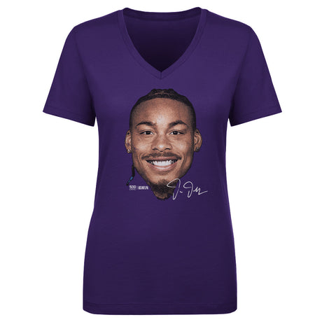 Justin Jefferson Women's V-Neck T-Shirt | 500 LEVEL