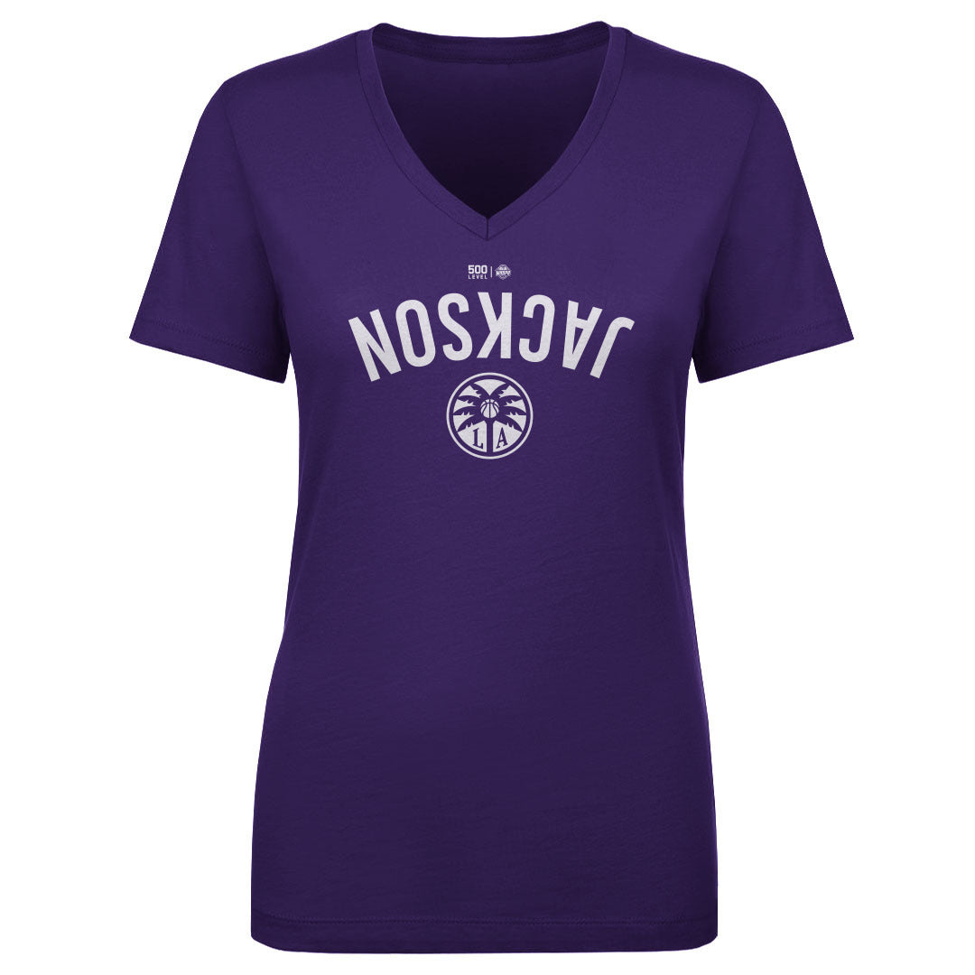 Rickea Jackson Women's V-Neck T-Shirt | 500 LEVEL