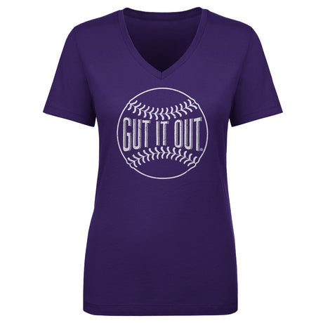 Gut It Out Foundation Women's V-Neck T-Shirt | 500 LEVEL