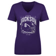 Lamar Jackson Women's V-Neck T-Shirt | 500 LEVEL