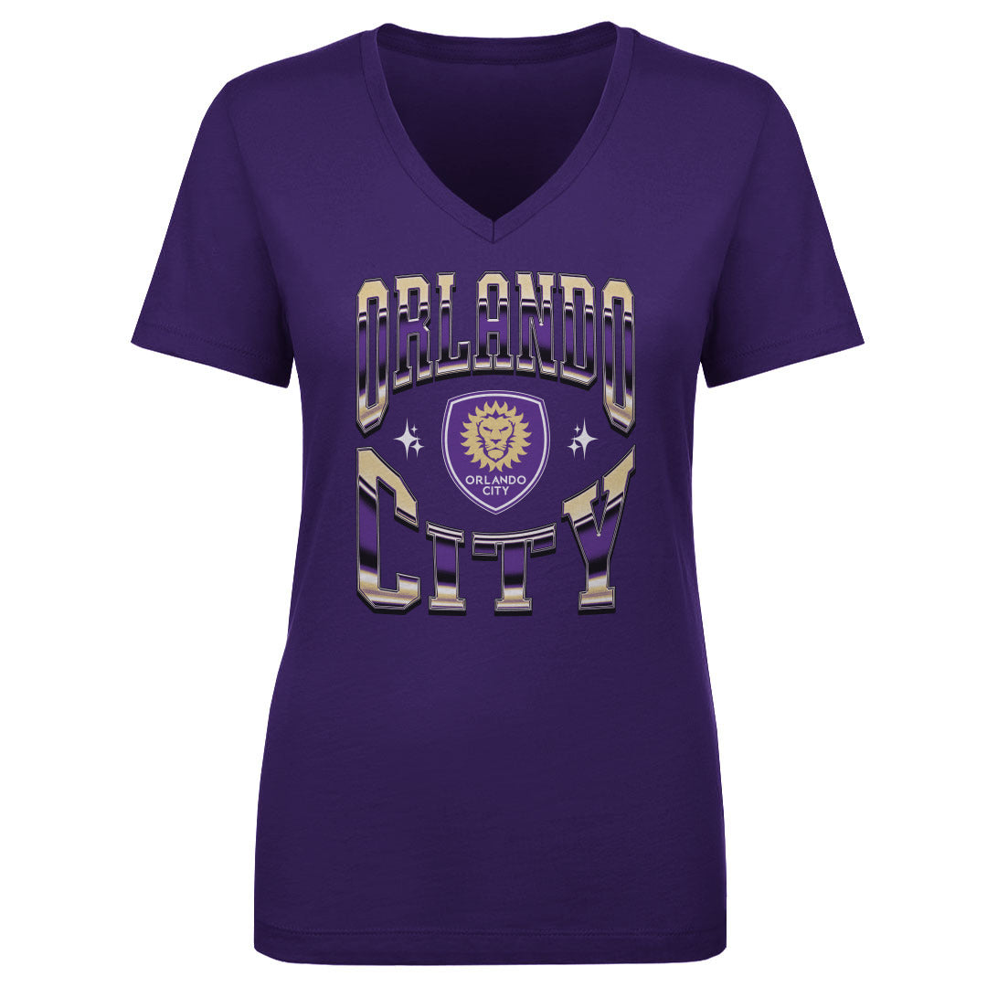 Orlando City Women's V-Neck T-Shirt | 500 LEVEL